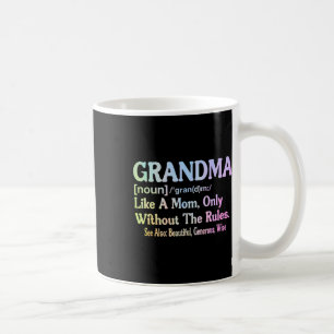 Grandma Definition Funny Saying For Grandmother Mo Coffee Mug