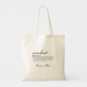 Grandma Definition Mother's day Grandma birthday  Tote Bag