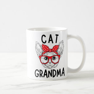 Grandma Devon Rex Cat Lovers Cat Nana Mother's Day Coffee Mug