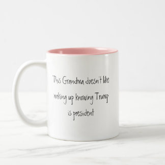 Grandma Doesn't Like Trump Two-Tone Coffee Mug