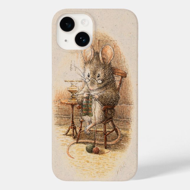 Grandma Dormouse Knitting Case-Mate iPhone Case (Back)