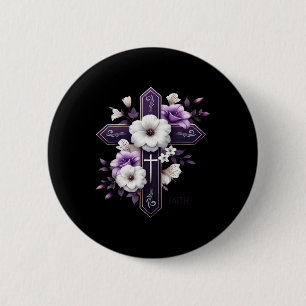 Grandma Easter Cross God Religious Faith Based Clo 6 Cm Round Badge