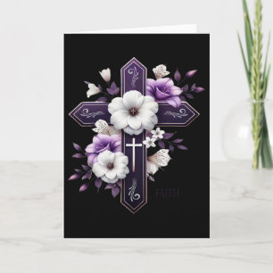Grandma Easter Cross God Religious Faith Based Clo Card