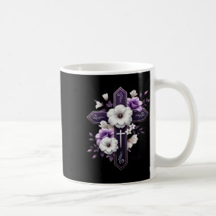 Grandma Easter Cross God Religious Faith Based Clo Coffee Mug