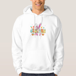 Grandma Easter Grandma Coquette Bunny Ears Eggs Ba Hoodie
