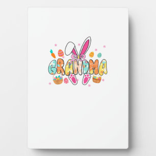 Grandma Easter Grandma Coquette Bunny Ears Eggs Ba Plaque