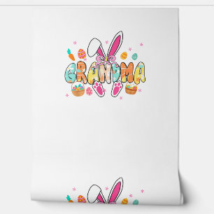 Grandma Easter Grandma Coquette Bunny Ears Eggs Ba Wallpaper