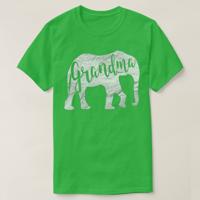 Grandma Elephant  Funny Mothers Day Gift Ideas For T-Shirt (Design Front)