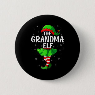 Grandma Elf Christmas Girls Women Elf Squad Xmas F 6 Cm Round Badge
