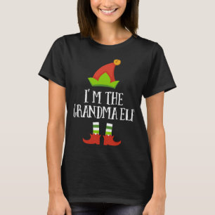 Grandma Elf Christmas Matching Family Im The Elf T-Shirt