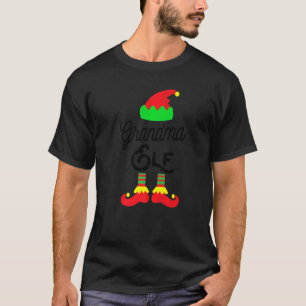 Grandma ELF  Christmas Matching Family Pajama Holi T-Shirt