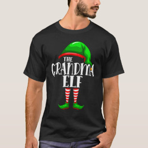 Grandma Elf Family Matching Christmas Group T-Shirt