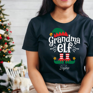 Grandma Elf Funny Elf Matching Christmas Gift T-Shirt