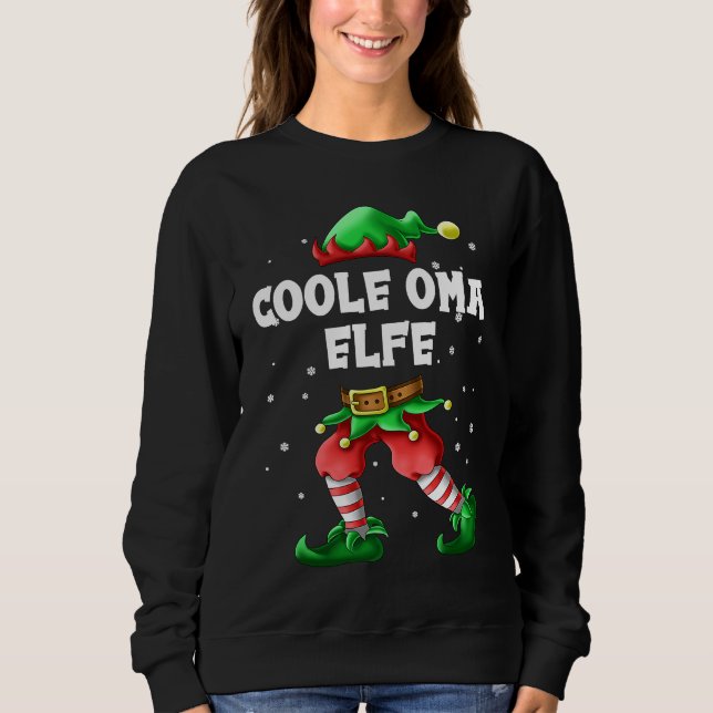 Grandma Elf Grandma Partner Look Family Outfit Chr Sweatshirt (Front)