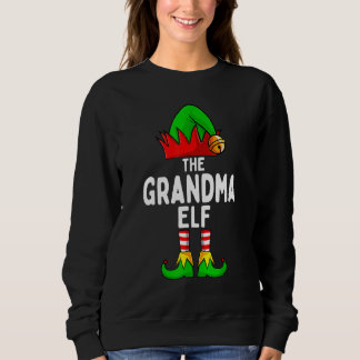 Grandma Elf Matching Family Christmas Sweatshirt