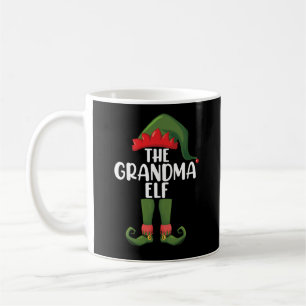 Grandma Elf Matching Family Group Christmas Party Coffee Mug
