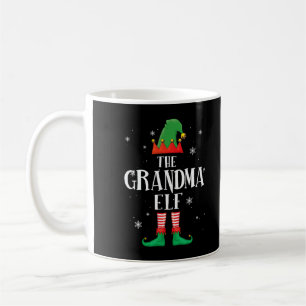Grandma Elf Matching Family Group Christmas Party Coffee Mug