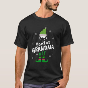 Grandma Elf Santas Elf Funny Christmas Elf Matchin T-Shirt