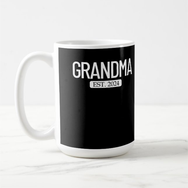 Grandma Est. 2024 New Grandparent Women's Grandma Coffee Mug (Left)