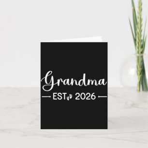 Grandma Est 2026 New Matching Mother To Be 2026  Card