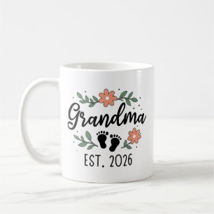 Grandma Est 2026 - Pregnancy Announcement  Coffee Mug