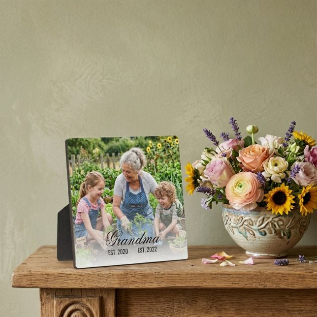 Grandma Est Photo Keepsake Plaque (Grandma Est Photo Keepsake Plaque)
