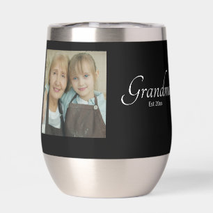 Grandma Est Year Custom 3 Photo Collage Gift
