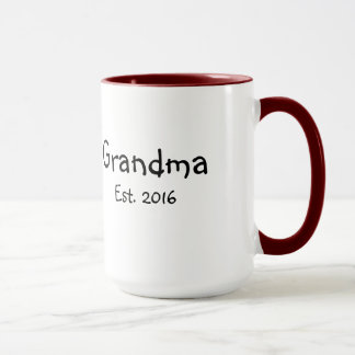 Grandma - Established 2016 - 15 oz Coffee Mug