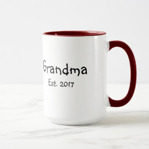 Grandma - Established 2017 - 15 oz Coffee Mug