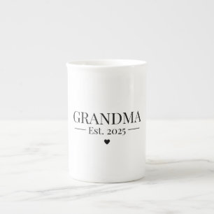 Grandma Established 2025 Bone China Mug