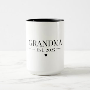 Grandma Established 2025 Mug