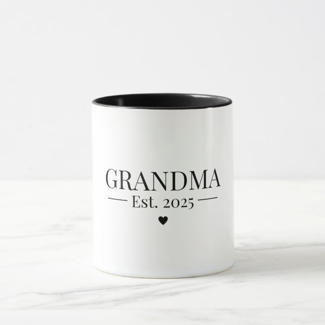 Grandma Established 2025 Mug (Center)