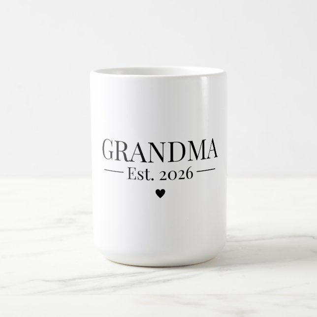 Grandma Established 2026 Coffee Mug (Center)