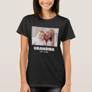 Grandma Established Bold Photo T-Shirt
