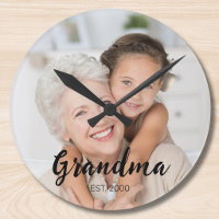 Grandma Established Modern Script Photo