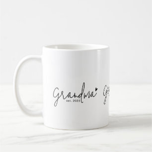 Grandma Established New Grandma Gift Coffee Mug
