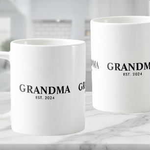 Grandma Established New Grandma Gift Coffee Mug