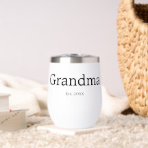 Grandma Established New Grandma Typography Gift