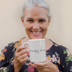 Grandma Established New Grandmother Gift Coffee Mug