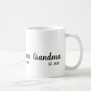 Grandma Established New Grandmother Gift Coffee Mug