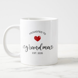 Grandma Established New Grandmother Gift Large Coffee Mug