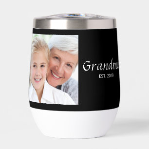 Grandma Established Script Black Photo