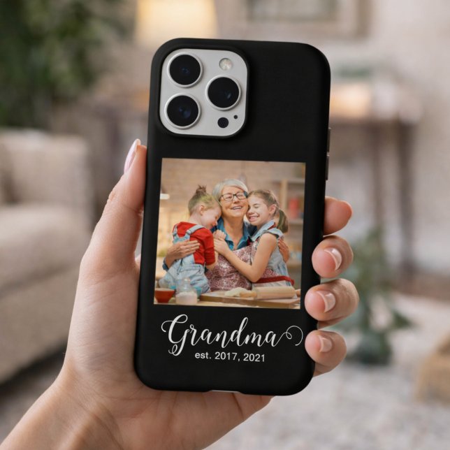 Grandma Established Script Gift Photo (Creator Uploaded)