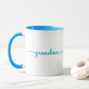 Grandma Established Two Tone Blue & White Mug
