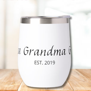 Grandma Established Typography Gift Insulated