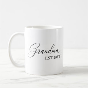 Grandma Established [Year] – Personalised  Coffee Mug