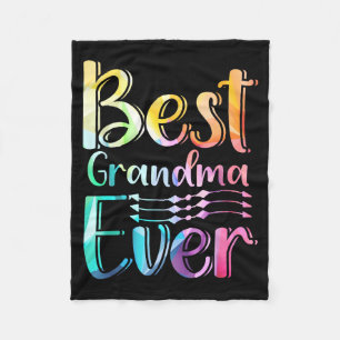 Grandma Ever Gift Graphic Art Text Quote Design Fleece Blanket