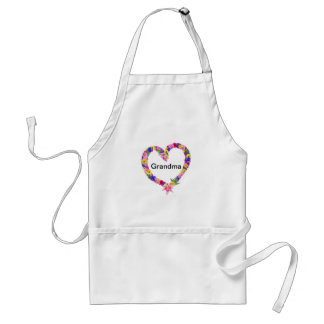 Grandma Floral Heart Apron