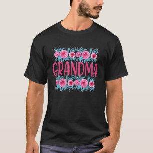 Grandma Floral Style Mother's Day T-Shirt