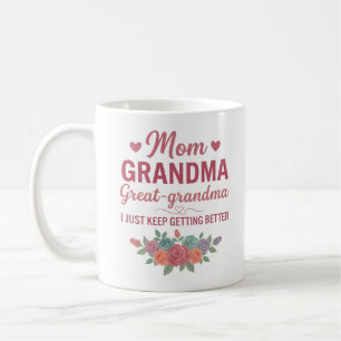 Grandma for Women Mum Grandma Great Grandma Coffee Mug